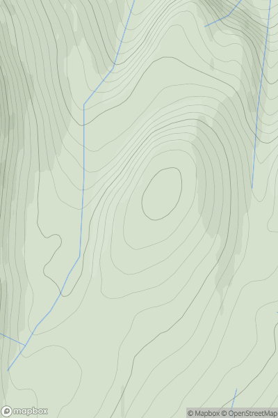 Thumbnail image for Creag na h-Iolaire [Durness to Loch Shin] showing contour plot for surrounding peak